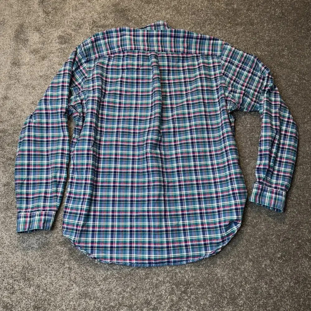 Polo Ralph Lauren Shirt Mens XL Classic Fit Multicolor Plaid Button Down‎